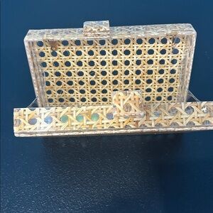 Asilah Ramla Braided Cane Clutch Bag